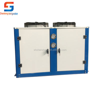 qualité  Cold Storage Room Freezer Room Box Shaped Refrigeration Condensing Unit With Industrial Fan For Cool Room usine